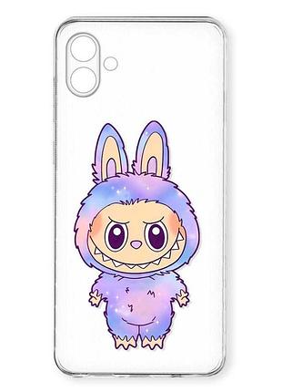 Прозрачный чехол на samsung galaxy a07 (a075) лабубу (принт 414)