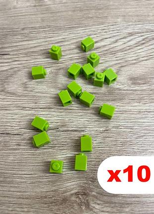 Кубики 1х1 піна (салатовий) 10 шт