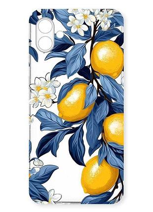 Прозрачный чехол на samsung galaxy a07 (a075) лимонное дерево (принт 417)
