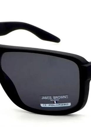 Мужские солнцезащитные очки james browne jb-370 a-mb/gr-a поляризационные матовые для водителей черный