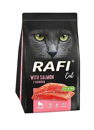 Сухой корм для стерилизованных котов rafi cat sterilized с лососем, 1.5 кг