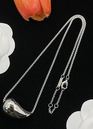 Колье боттега венета liquid drop silver люкс качество