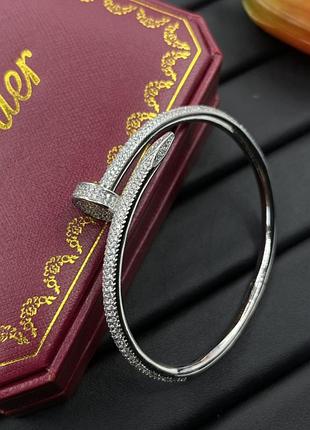 Браслет картье juste un clou silver lux люкс качество