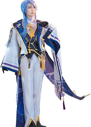 Cr rolecos venti cosplay for genshin impact outfit, genshin cosplay costume with hat, halloween suit