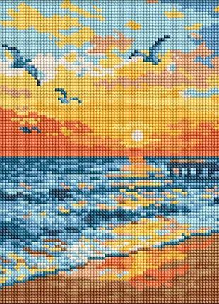 Алмазна мозаїка - на узбережжі моря ©art_selena_ua ідейка 30х30 см (amo8271)