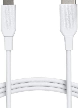 Amazon basics нейлоновый плетеный кабель lightning-usb-c, сертифицированный mfi зарядный кабель для iphone