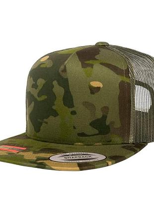 Бейсболка yupoong full snapback mesh multicam tropic one-size