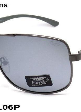 Чоловічі сонцезахисні окуляри eagle polarized ea2820 c.06p з поляризацією і флексами, дзеркальні