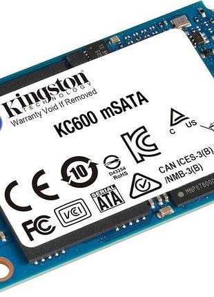 Твердотельный накопитель kingston kc600 256 гб sata3 msata — skc600ms/256g