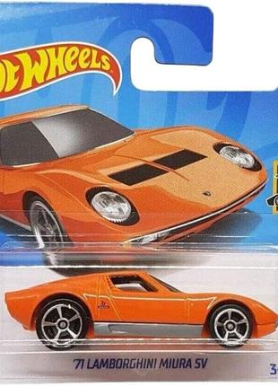 Машинка hot wheels lamborghini miura sv