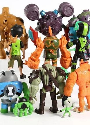 Набор фигурок героев из мультсериала ben 10 (11 шт) 2