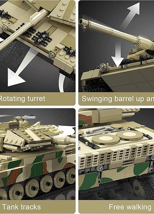 Конструктор танк леопард leopard 2 tank mould king technik 20020, для взрослых и детей, 1091 деталь 2