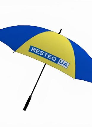 Зонтик в виде украинского флага resteq. зонт-трость национальный. большой желто-голубой зонтик для двоих for home