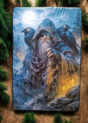 Панно на дереве “один — путешественник мудрости” размер: 19×28 см, толщина 3 см