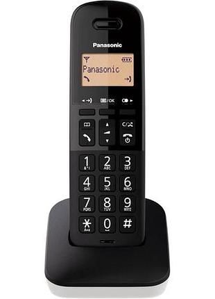 Радіотелефон panasonic kx-tgb610jtw dect бездротовий домашній телефон чорний