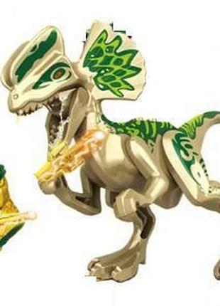 Конструктор динозавр дилофозавр проти золотий ninjago ніндзяго ллойд гармадон (для lego/лего легосумісний)