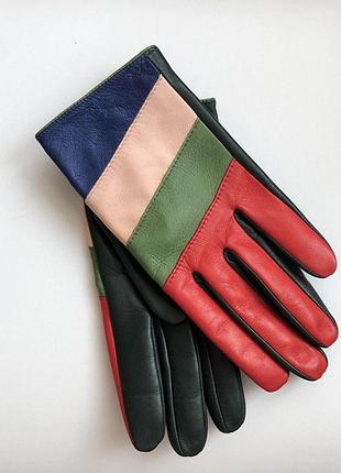 Перчатки женские без подкладки укороченные. 7"/19 см