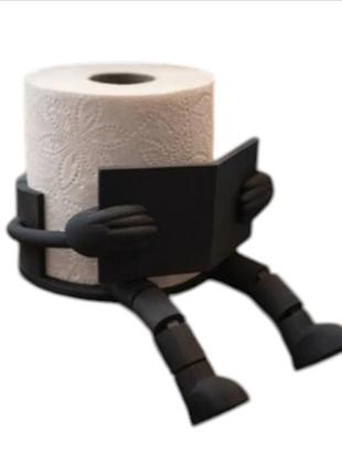 Держатель туалетной бумаги с забавным дизайном для ванной funny reading toilet paper 3d печать
