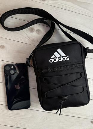 Мужская небольшая тканевая сумка adidas