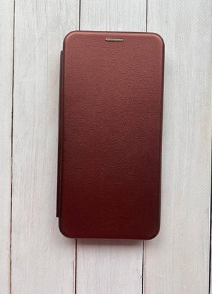 Чехол-книжка на samsung galaxy a57 бордовый