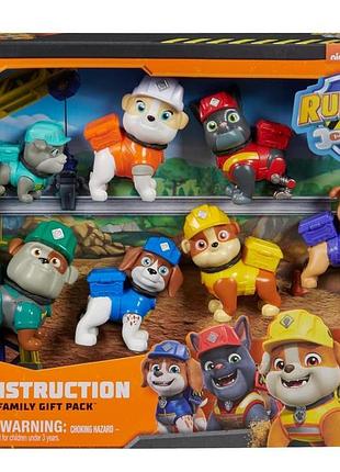 Щенячий патруль набір із 7 фігурок paw patrol rubble & crew toy figures gift pack