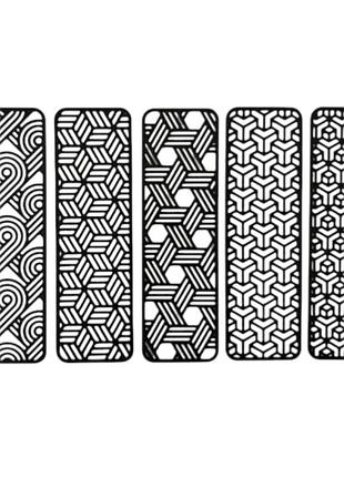 Закладки геометрическое линейное искусство для книг geometric line art bookmarks 3d печать