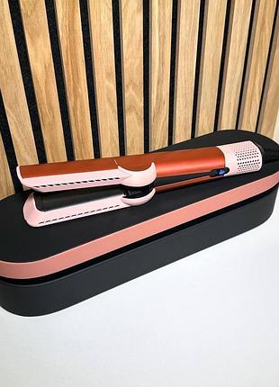 Airstrait ht-01 2-в-1 — випрямляч і фен для волосся з кейсом, strawberry bronze/blush pink