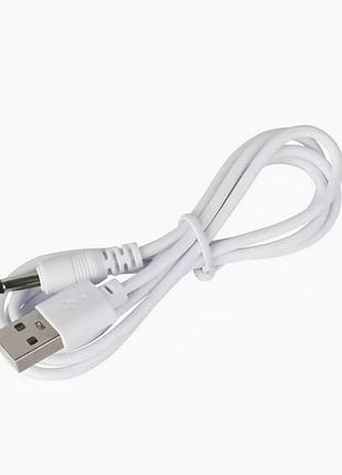 Usb-кабель для зарядки dc 2.0 мм ycy-9500 білий 50см