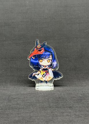 Акриловая коллекционная фигурка геншин импакт - genshin impact chibi кудзьо сара 10 см