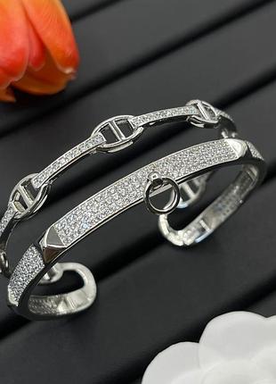 Браслет “silver dual grace” воплощение роскоши и утончённой силы