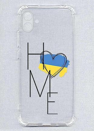 Чохол з потовщеними кутами на samsung galaxy a04e (a042) дім україна (принт 353)