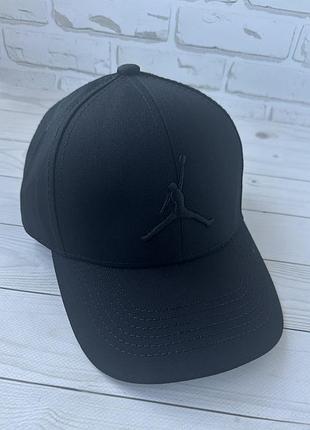 Черная хлопковая бейсболка jordan(люкс)