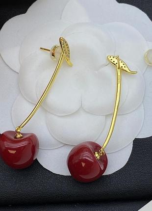 Серьги cherry ruby lux 2