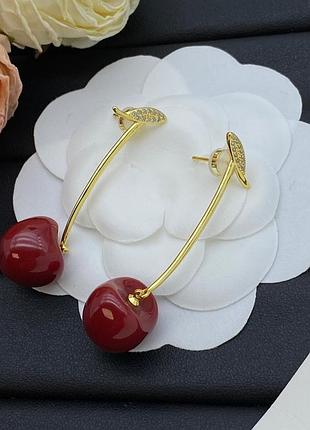 Серьги cherry ruby lux 3