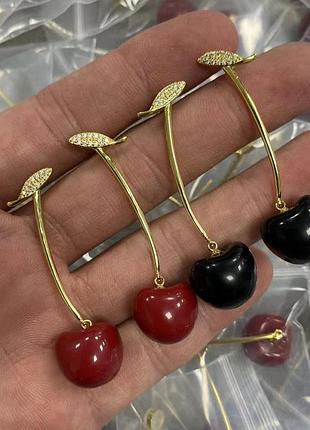 Серьги cherry ruby lux 4