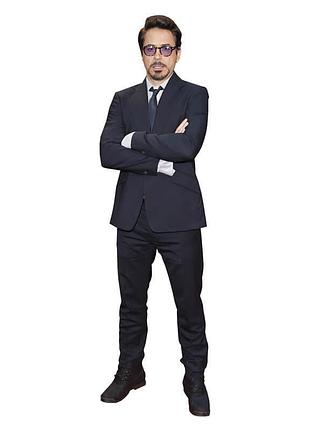 Пластиковая ростовая фигура ростовая фигура роберт дауни мл. (robert downey jr.) 1800 мм