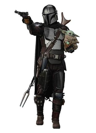 Пластиковая ростовая фигура ростовая фигура мандалорец (mandalorian) 1800 мм