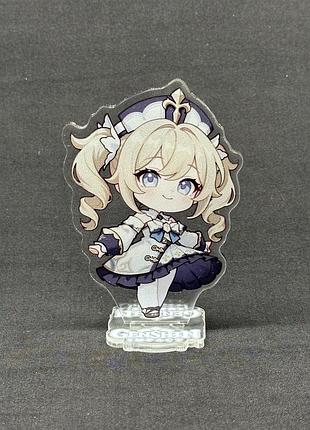 Акриловая коллекционная фигурка геншин импакт - genshin impact chibi барбара пегг (barbara pegg) 10 см
