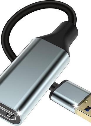 Адаптер usb-hd для монитора, hd-конвертер 1080p, кабельный разъем, выход для компьютера, ноутбука, настольного компьютера с количе