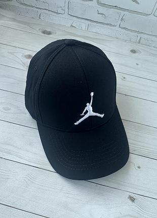 Черная хлопковая бейсболка jordan(люкс)