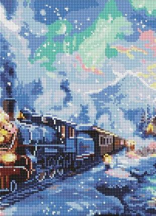 Алмазна мозаїка - святковий потяг ©art_selena_ua ідейка 40х50 см (amo8102)