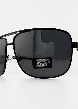 Чоловічі сонцезахисні окуляри eagle polarized ea2820 c.01p з поляризацією і флексами чорні