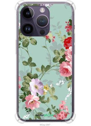 Чехол на iphone 14 pro max цветочные обои 2 "862sp-2667-2448"