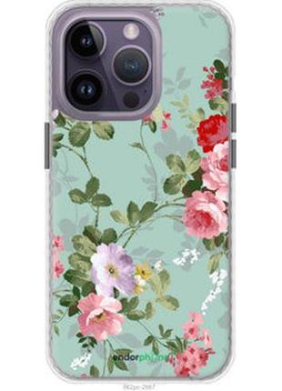 Чехол на iphone 14 pro max цветочные обои 2 "862pc-2667-2448"