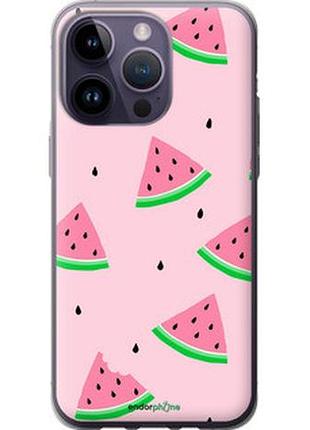 Чехол на iphone 14 pro max розовый арбуз "4314u-2667-2448"