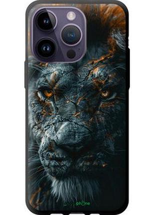 Чехол на iphone 14 pro max пламенный лев "6153b-2667-2448"
