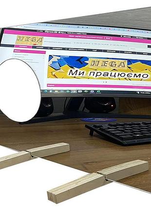 Логопедическое зеркало сплошное на подставке hega