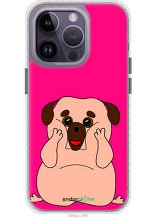 Чехол на iphone 14 pro max весёлый мопс "4908pc-2667-2448"