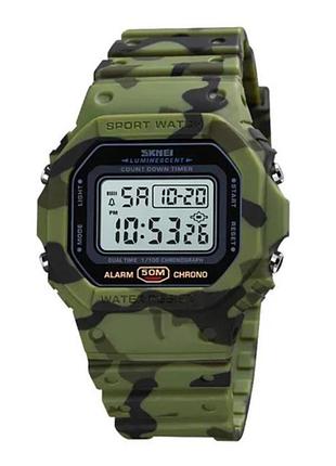 Часы наручные skmei 1628cmgn, camo green, 10258 modern home style