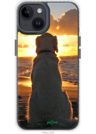 Чохол на iphone 14 захід і собака "3966pm-2648-2448"